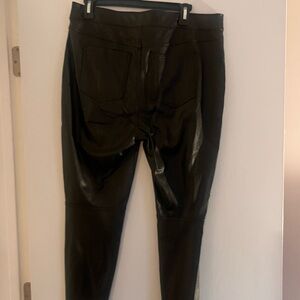 SPANX Black Faux Leather Leggings